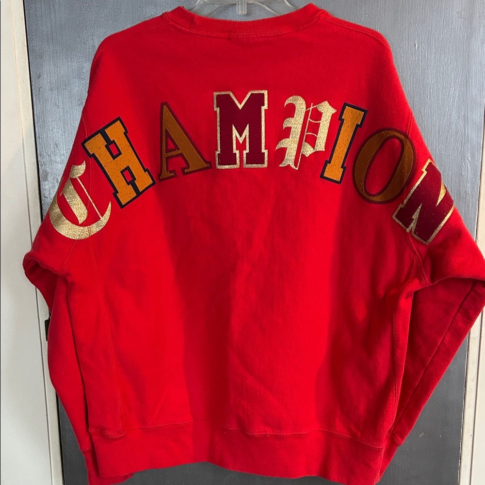 Champion BOLD Red Gold Crewneck